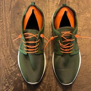 Tropic Feel Sneakers - Olive and Orange “Monsoon”